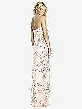 Rear View Thumbnail - Blush Garden Full Length Lux Chiffon Blouson Bodice