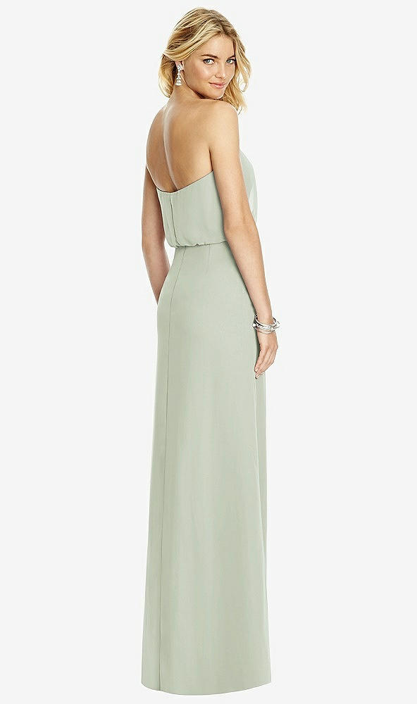 Back View - Celadon Full Length Lux Chiffon Blouson Bodice