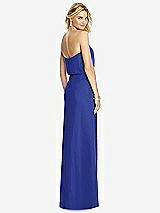 Rear View Thumbnail - Cobalt Blue Full Length Lux Chiffon Blouson Bodice