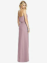 Rear View Thumbnail - Dusty Rose Full Length Lux Chiffon Blouson Bodice