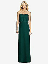 Front View Thumbnail - Evergreen Full Length Lux Chiffon Blouson Bodice