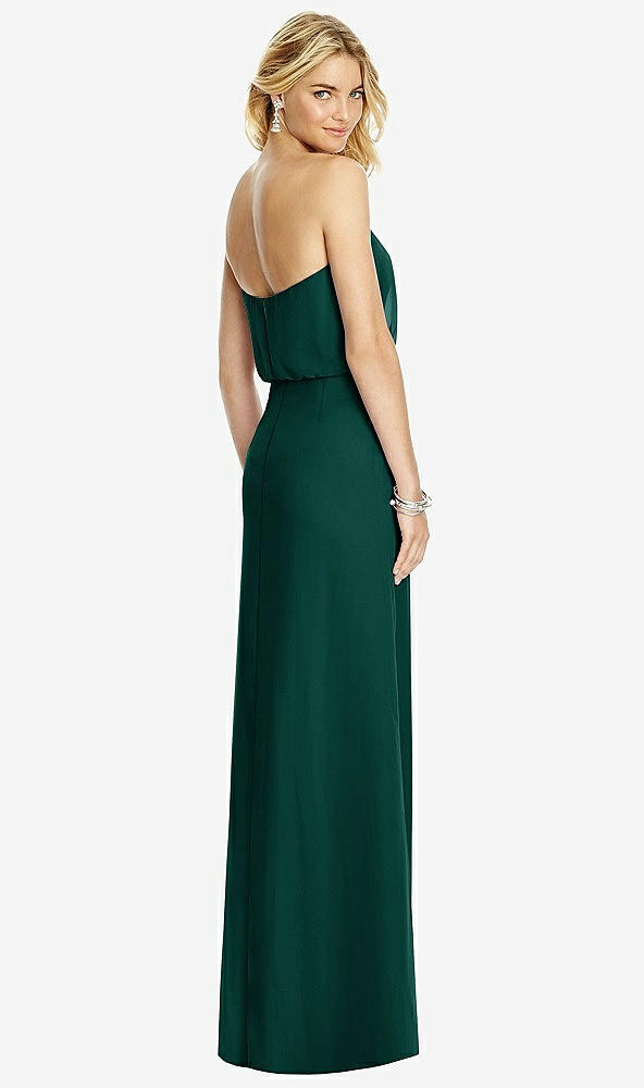 Back View - Evergreen Full Length Lux Chiffon Blouson Bodice