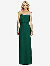 Front View Thumbnail - Hunter Green Full Length Lux Chiffon Blouson Bodice