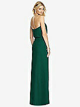 Rear View Thumbnail - Hunter Green Full Length Lux Chiffon Blouson Bodice