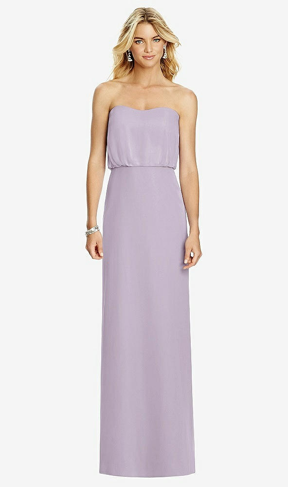 Front View - Lilac Haze Full Length Lux Chiffon Blouson Bodice