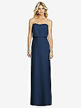 Front View Thumbnail - Midnight Navy Full Length Lux Chiffon Blouson Bodice