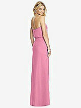 Rear View Thumbnail - Orchid Pink Full Length Lux Chiffon Blouson Bodice