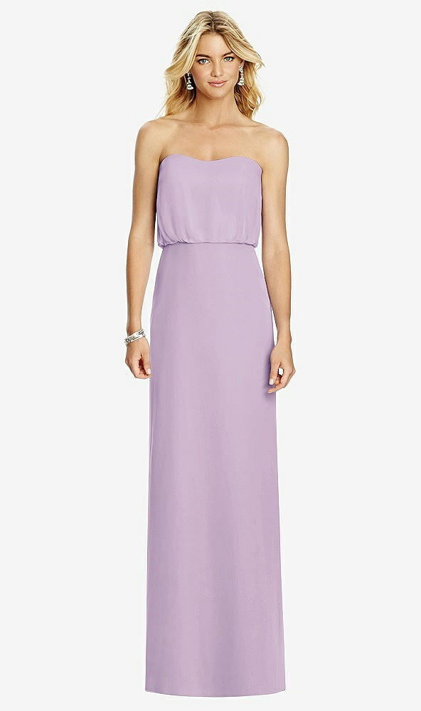 Front View - Pale Purple Full Length Lux Chiffon Blouson Bodice