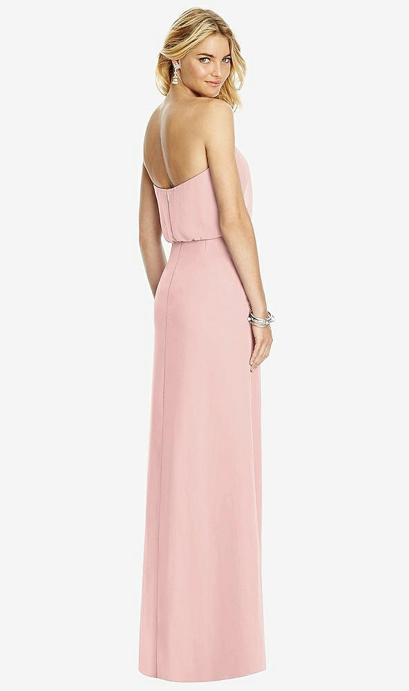 Back View - Rose Full Length Lux Chiffon Blouson Bodice