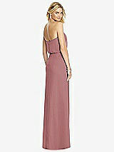 Rear View Thumbnail - Rosewood Full Length Lux Chiffon Blouson Bodice