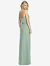 Rear View Thumbnail - Seagrass Full Length Lux Chiffon Blouson Bodice