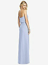 Rear View Thumbnail - Sky Blue Full Length Lux Chiffon Blouson Bodice