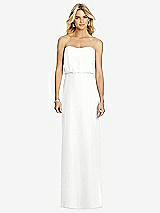 Front View Thumbnail - White Full Length Lux Chiffon Blouson Bodice