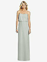 Front View Thumbnail - Willow Green Full Length Lux Chiffon Blouson Bodice