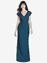 Front View Thumbnail - Atlantic Blue After Six Bridesmaid Dress 6779