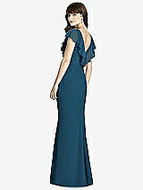 Rear View Thumbnail - Atlantic Blue After Six Bridesmaid Dress 6779