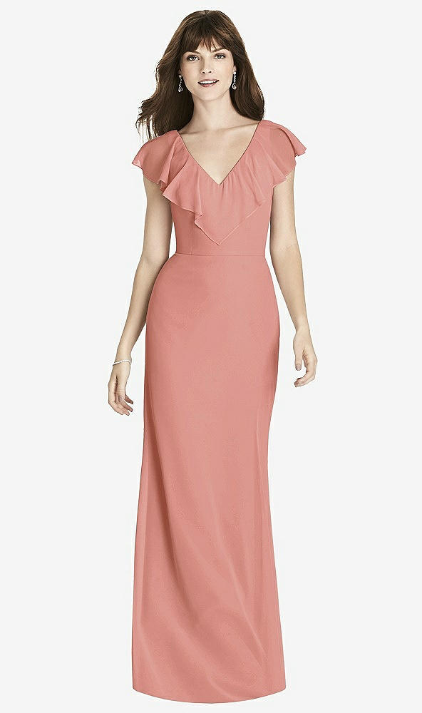 Front View - Desert Rose After Six Bridesmaid Dress 6779