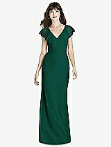 Front View Thumbnail - Hunter Green After Six Bridesmaid Dress 6779