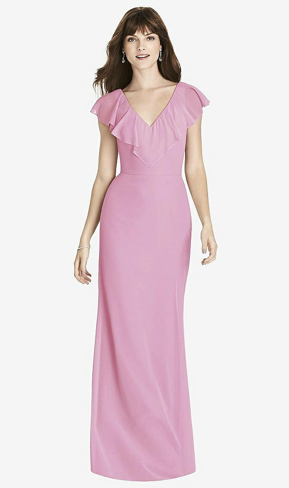 Front View - Powder Pink After Six Bridesmaid Dress 6779