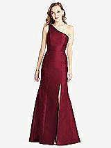 Front View Thumbnail - Burgundy Bella Bridesmaids Dress BB137