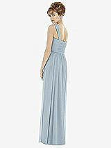 One-shoulder Asymmetrical Draped Wrap Maxi Bridesmaid Dress In Mist | The  Dessy Group