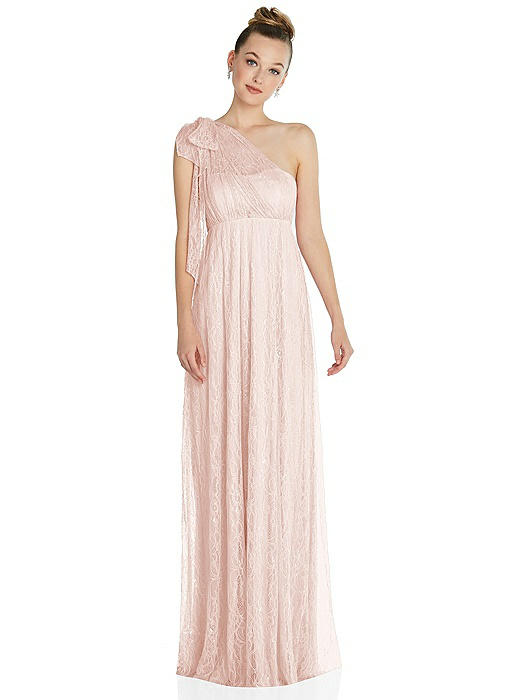 Empire Waist Convertible Sash Tie Lace Maxi Dress