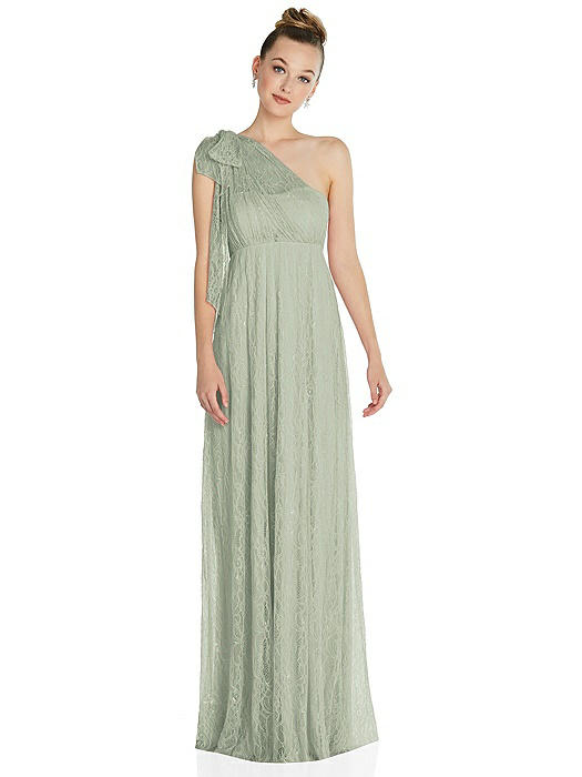 Empire Waist Convertible Sash Tie Lace Maxi Dress