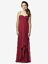 Front View Thumbnail - Burgundy Junior Bridesmaid Style JR518