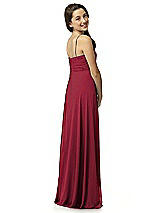 Rear View Thumbnail - Burgundy Junior Bridesmaid Style JR518