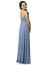 Rear View Thumbnail - Larkspur Blue Junior Bridesmaid Style JR518