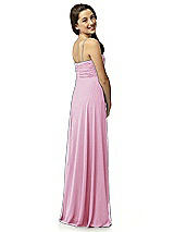 Rear View Thumbnail - Powder Pink Junior Bridesmaid Style JR518