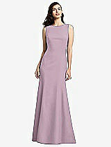 Rear View Thumbnail - Suede Rose Dessy Bridesmaid Dress 2936