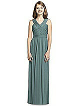 Front View Thumbnail - Smoke Blue Dessy Collection Junior Bridesmaid Dress JR535