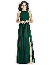 Front View Thumbnail - Hunter Green Thread Bridesmaid Style Kailyn