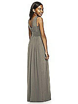 Rear View Thumbnail - Mocha Gold Dessy Shimmer Junior Bridesmaid Dress JR543LS