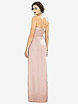 Alt View 2 Thumbnail - Blush Strapless Draped Chiffon Maxi Dress - Lila