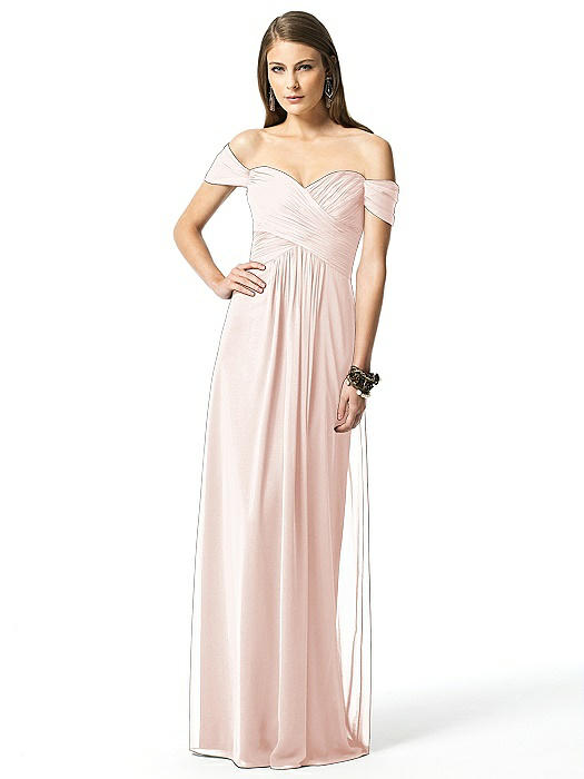 Off-the-Shoulder Ruched Chiffon Maxi Dress - Alessia