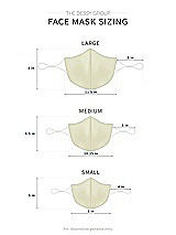 Alt View 1 Thumbnail - Butter Yellow Satin Twill Reusable Face Mask