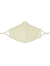 Front View Thumbnail - Butter Yellow Satin Twill Reusable Face Mask