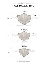 Rear View Thumbnail - Oyster Rococo Lace Reusable Face Mask