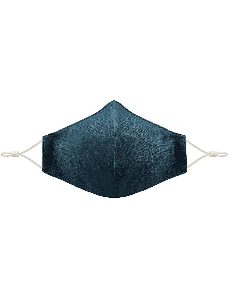 Front View - Dutch Blue Lux Velvet Reusable Face Mask