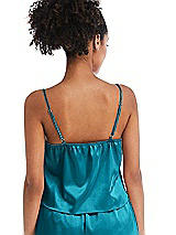 Rear View Thumbnail - Oasis Drawstring Neck Satin Cami with Bow Detail - Nyla