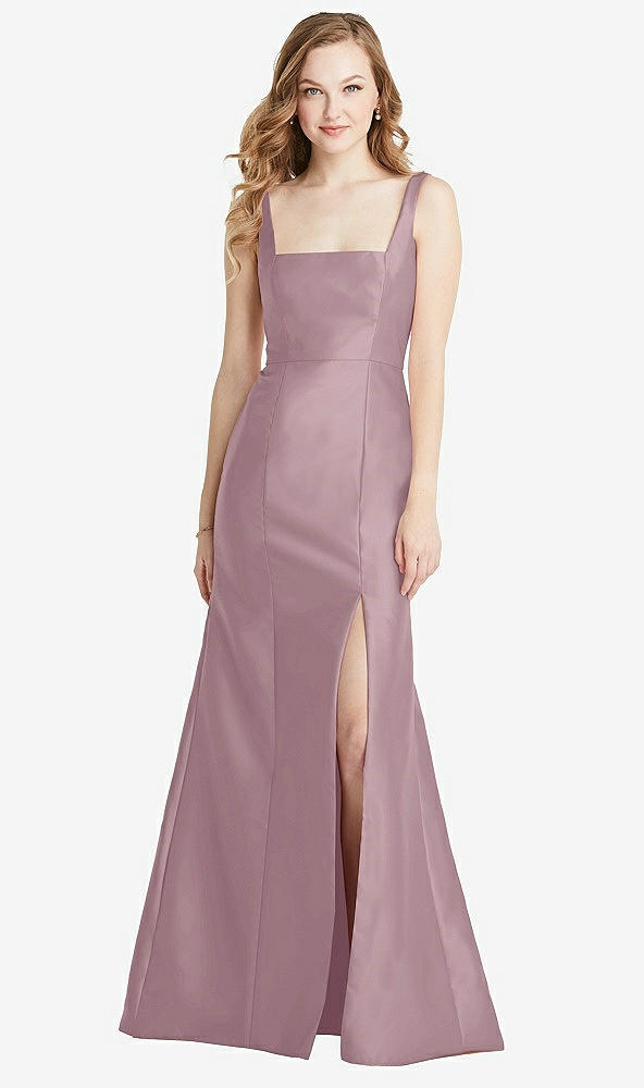 Front View - Dusty Rose Bella Bridesmaids Dress BB135
