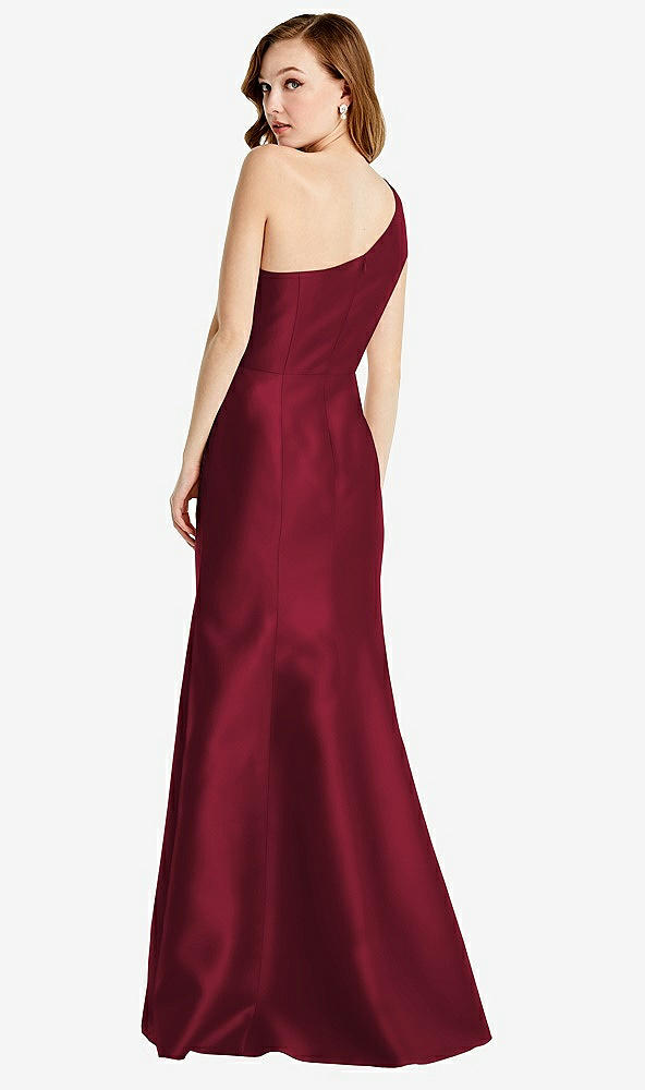 Back View - Burgundy Bella Bridesmaids Dress BB137