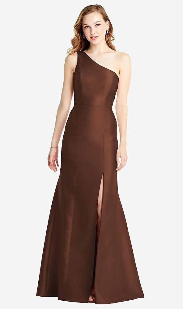 Front View - Cognac Bella Bridesmaids Dress BB137