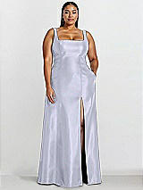 Alt View 1 Thumbnail - Silver Dove Sleeveless Square-Neck Princess Line Gown with Pockets