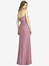 Rear View Thumbnail - Dusty Pink Bella Bridesmaids Dress BB139