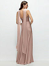 Rear View Thumbnail - Neu Nude Skinny Chiffon Scarf