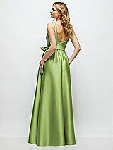 Rear View Thumbnail - Mojito Scoop-Neck Tank Bodice Maxi Dress with Full Skirt