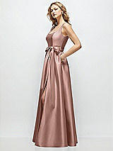 Front View Thumbnail - Neu Nude Scoop-Neck Tank Bodice Maxi Dress with Full Skirt